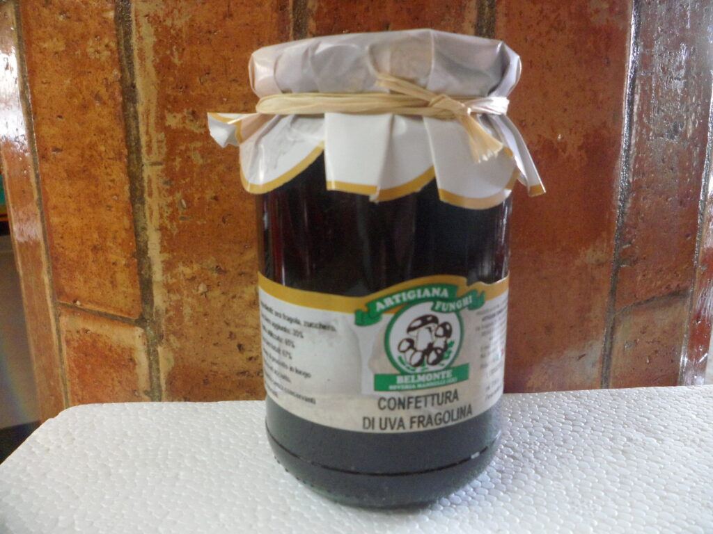 CONFETTURA UVA FRAGOLINA CALABRIA 2 VASETTI  340 GR MARMELLATA  FRAGOLA MERENDA